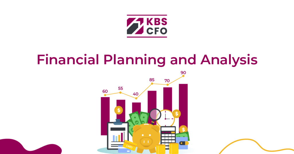 financial planning and analysis, bar graph with data